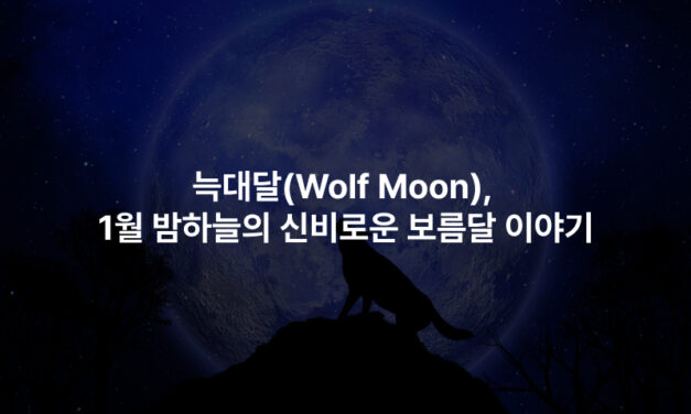 늑대달(Wolf Moon), 1월 밤하늘의 신비로운 보름달 이야기