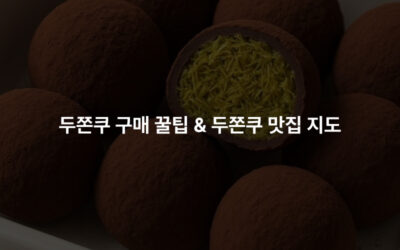 두쫀쿠 구매 꿀팁 & 두쫀쿠 맛집 지도