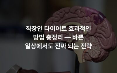 직장인 다이어트 효과적인 방법 총정리 — 바쁜 일상에서도 진짜 되는 전략