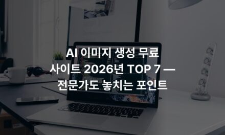 AI 이미지 생성 무료 사이트 2026년 TOP 7 — 전문가도 놓치는 포인트