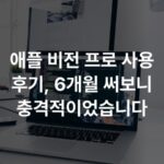 애플 비전 프로 사용 후기, 6개월 써보니 충격적이었습니다
