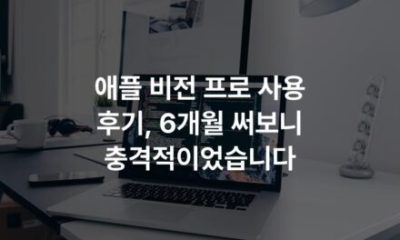 애플 비전 프로 사용 후기, 6개월 써보니 충격적이었습니다