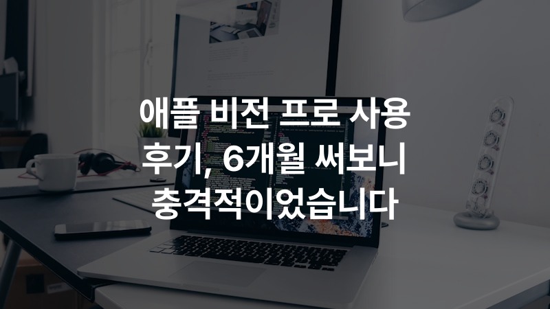 애플 비전 프로 사용 후기, 6개월 써보니 충격적이었습니다