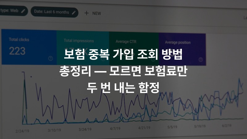 보험 중복 가입 조회 방법 총정리 — 모르면 보험료만 두 번 내는 함정