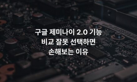 구글 제미나이 2.0 기능 비교 잘못 선택하면 손해보는 이유