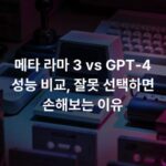 메타 라마 3 vs GPT-4 성능 비교, 잘못 선택하면 손해보는 이유
