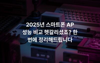 2025년 스마트폰 AP 성능 비교 헷갈리셨죠? 한 번에 정리해드립니다
