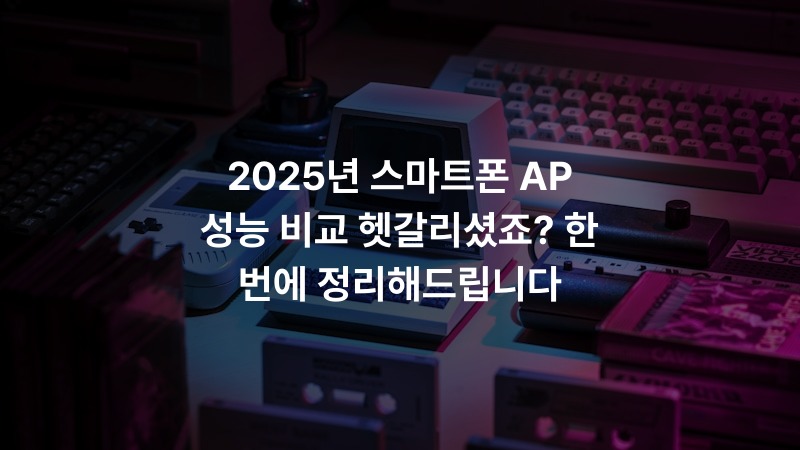 2025년 스마트폰 AP 성능 비교 헷갈리셨죠? 한 번에 정리해드립니다