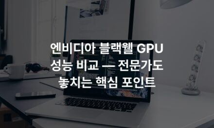 엔비디아 블랙웰 GPU 성능 비교 — 전문가도 놓치는 핵심 포인트